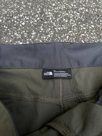 The North Face Shorts Taktik med Bælte Khaki Militær Grøn Green W30 Mænd Brand New