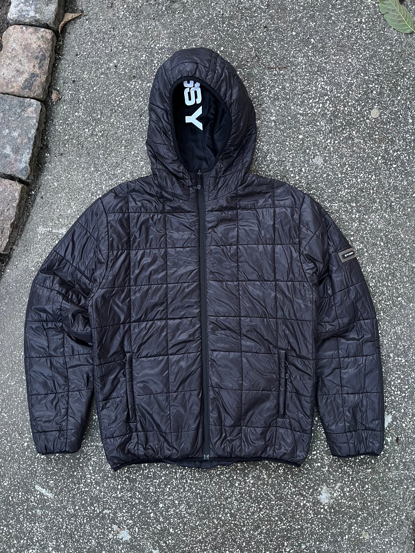 Stussy Reversible Hooded Jacket – Large – Refleks Logo