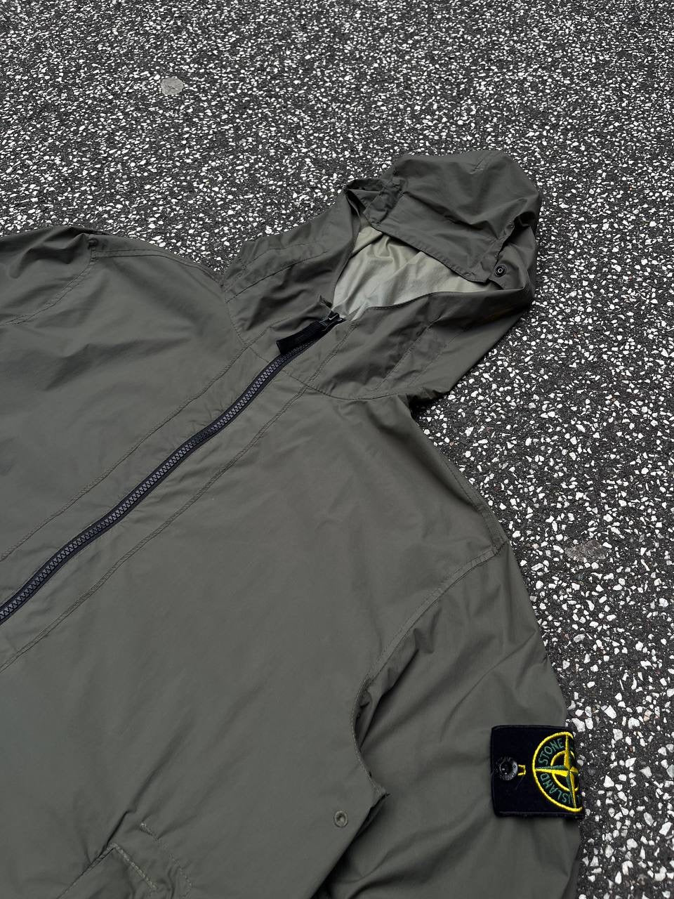 Stone Island Jakke Skin Touch Nylon TC Grøn Green Regnjakke M Medium 721543831