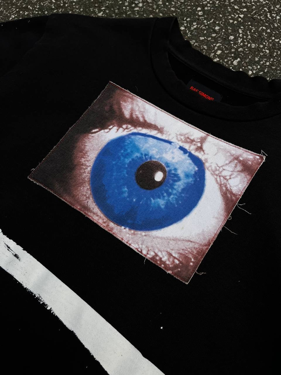 Raf Simons A$AP Rocky  Sweatshirt Sea Of Desire M Medium Sort Black 12AW