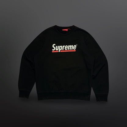 Supreme Underline Crewneck – Black – Size M