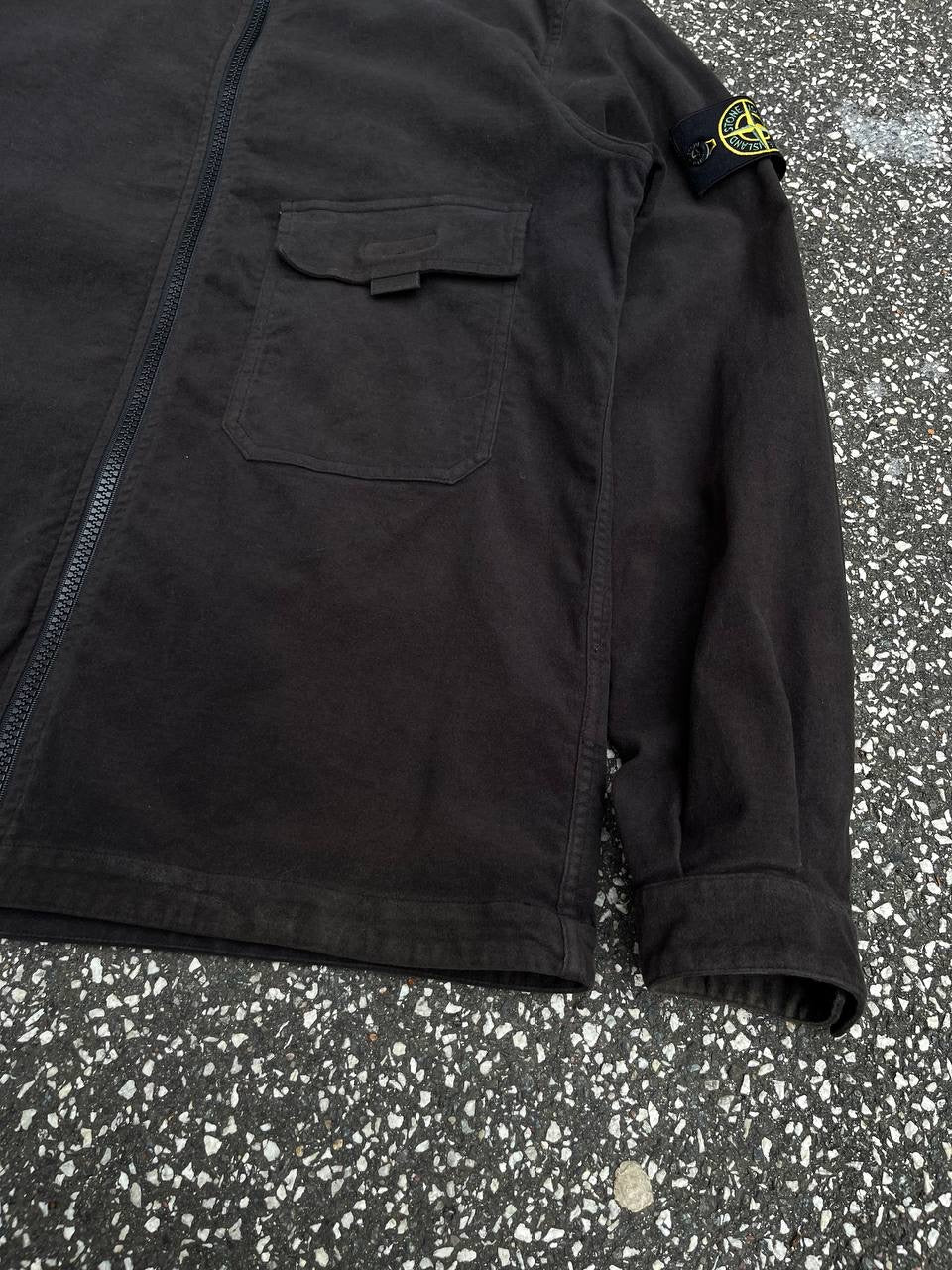 Stone Island Overshirt Skjorte Sommerjakke Overgangsjakke Velour 691511502
