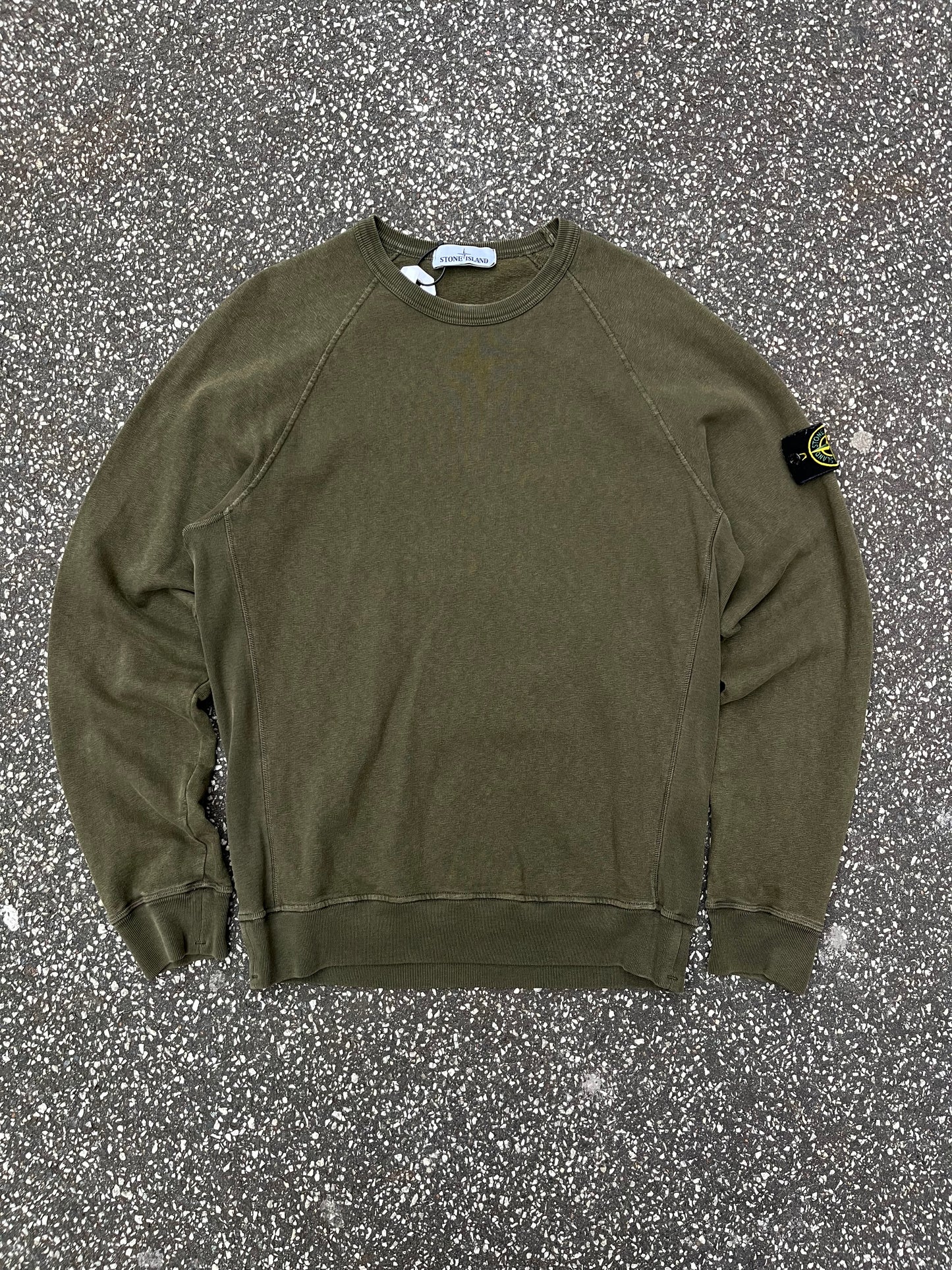 Stone Island Crewneck – Military Green Str. Medium