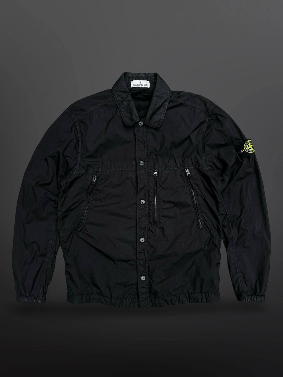 Stone Island Overshirt Sommerjakke Overgangsjakke i Sort Black M Medium 711510323