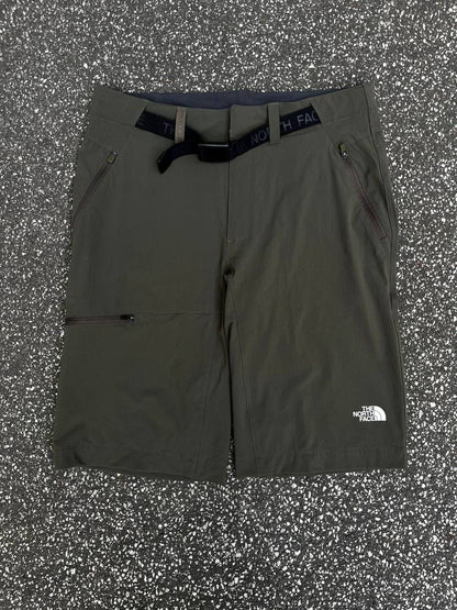 The North Face Shorts Taktik med Bælte Khaki Militær Grøn Green W30 Mænd Brand New