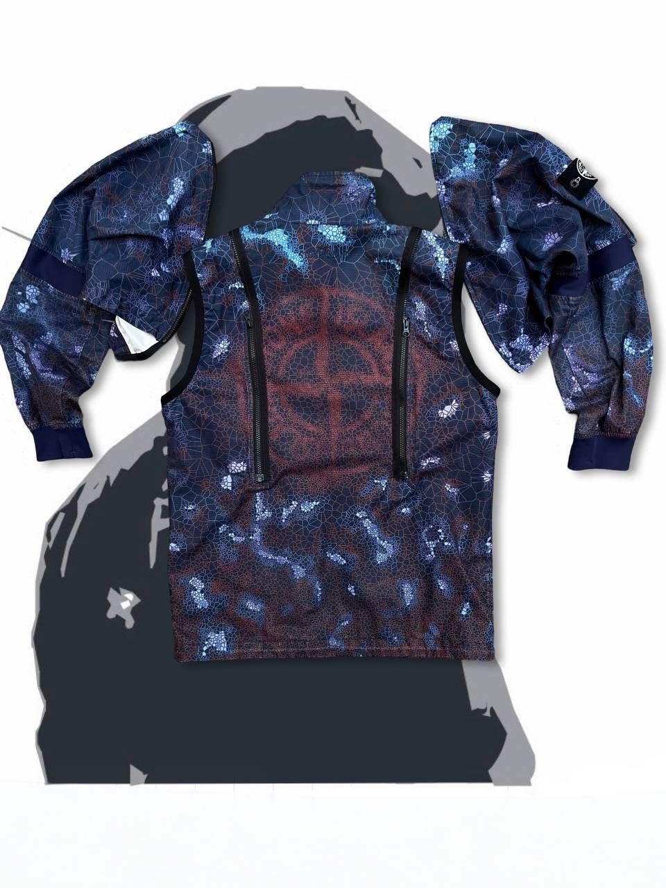 Vindbreaker Stone Island Heat Reactive Used Brugt Jakke Vest 2in1 Ice Jacket i L large