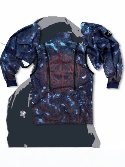 Vindbreaker Stone Island Heat Reactive Used Brugt Jakke Vest 2in1 Ice Jacket i L large