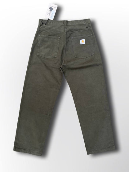Nye bukser jeans Carhartt WIP Derby pant single knee pant eller simple pant 32 i khaki grøn mørkegrøn