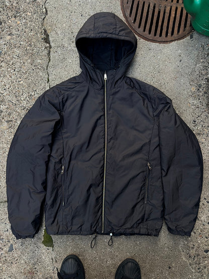 Prada Reversible Hooded Jacket – Black / Grey – XL