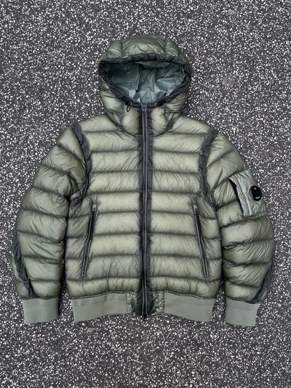 C.P. Company D.D. Shell Down Jacket Olive / Bombay Green, Str. XS – Fitter Small