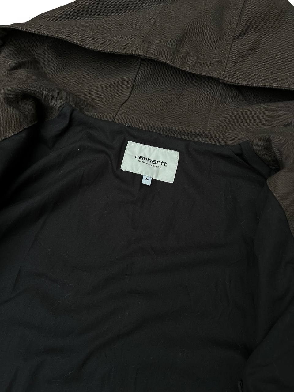 Brugt Carhartt Active Jacket made in USA Carhartt WIP i brun brown Vintage baggy look fit M medium