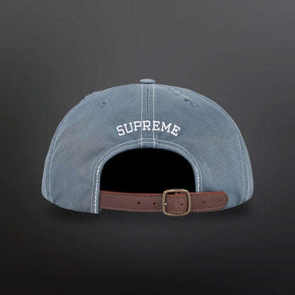 Supreme Script Logo 6-Panel Cap – Blue Brand New