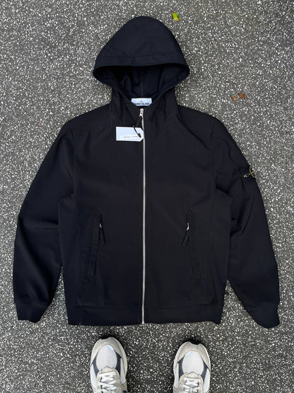 Stone Island Sommerjakke Light Softshell R Sort Black M Medium Mænd