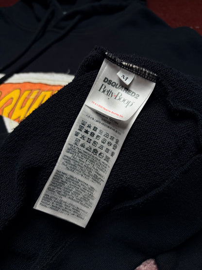 Dsquared2 x Betty Boop Relaxed Fit Hoodie – Black – Size M