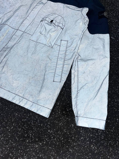 Stone Island jakke Reflective Archivo Small Navy Brugt Used