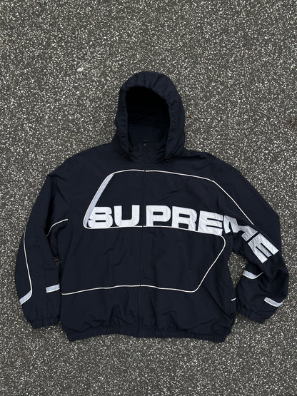 Supreme S Paneled Track Jacket Sort, Str. L