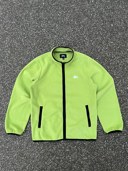 Stüssy Fleece Jacket – Lime Green Small
