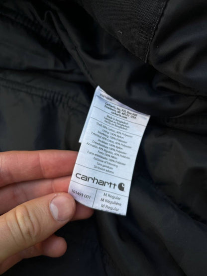 Carhartt Active Work Wear Jakke i Grå vandtæt Medium Herre Vintage