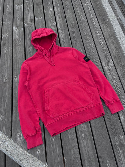 Hoodie / hættetrøje fra Stone Island i rød S Small
