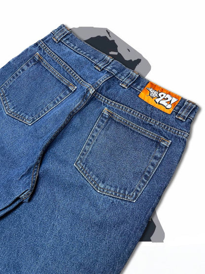 Brugte Used Jeans Polar Big Boy i mørkeblå W34 L34 i god stand