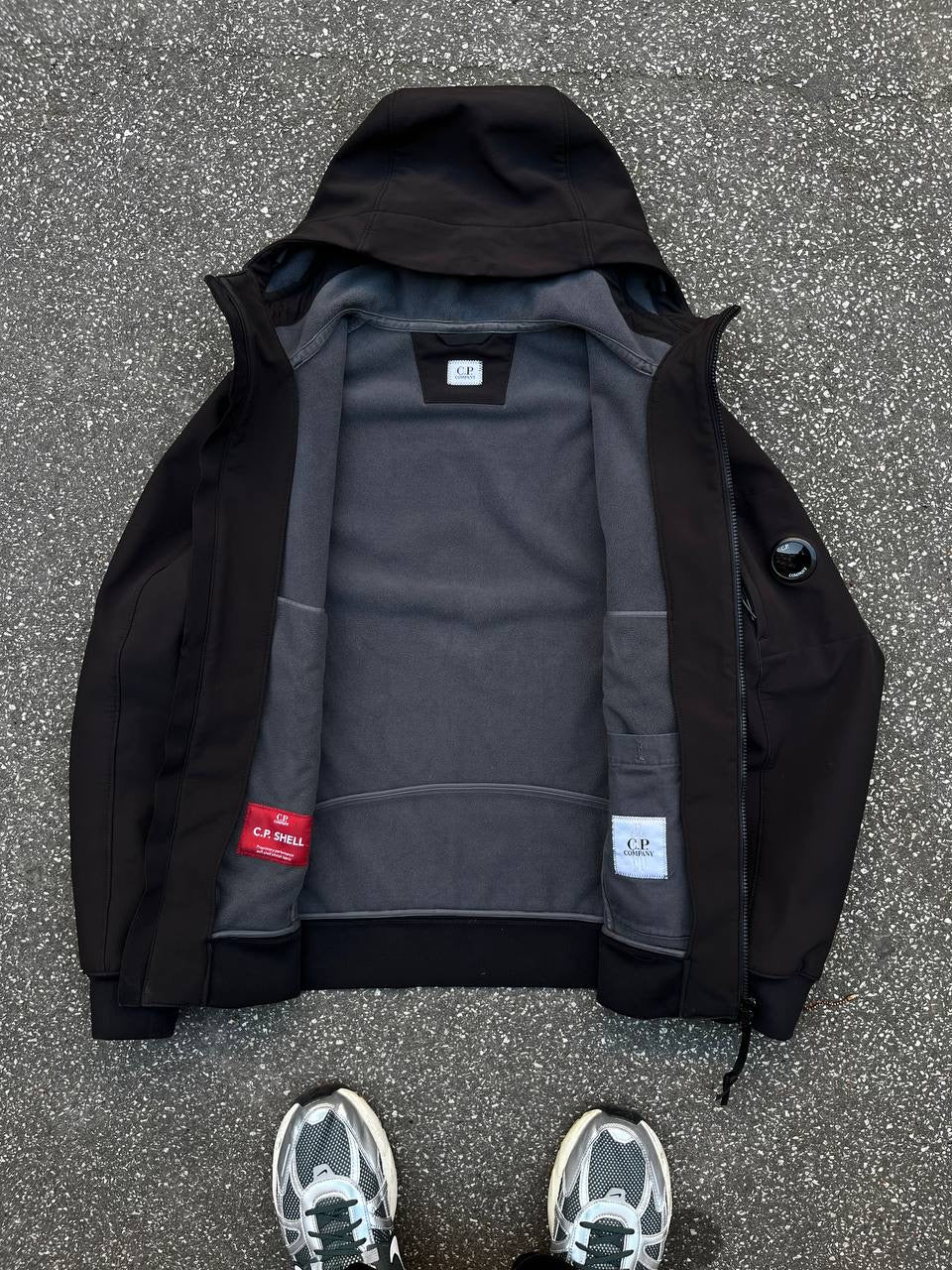 C.P.Company Soft Shell R Sort Medium 48 Brugt