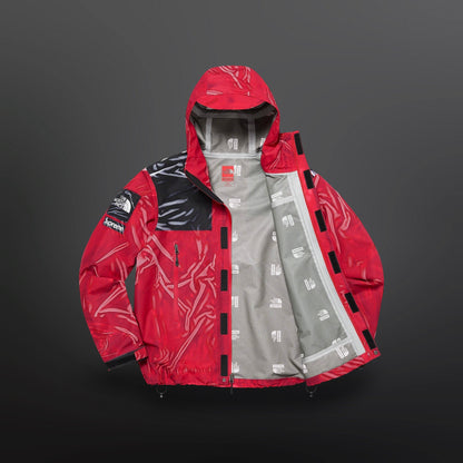 Supreme x The North Face Trompe L’Oeil Printed Taped Seam Shell Jacket
Red / Black
Size XL