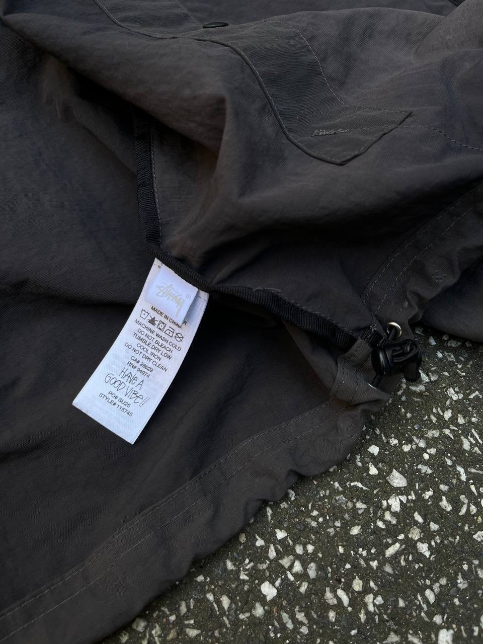 Stussy Beach Shell Jacket Faded Grå L Large