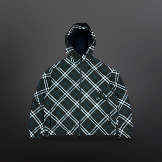 Burberry Reversible Jakke – Ternet / Sort – Str. Large