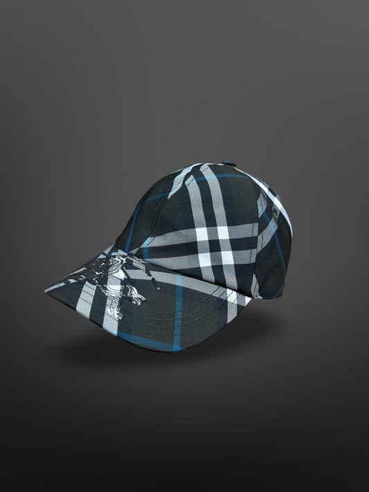 Burberry Vintage Check Cap – Sort/Blå Str. L