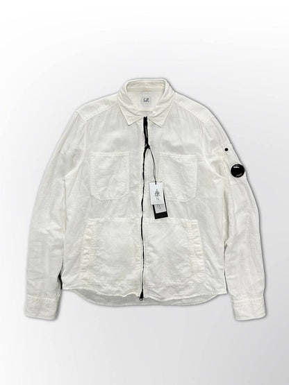 C.P.Company Overshirt Large Hvid Brugt som ny