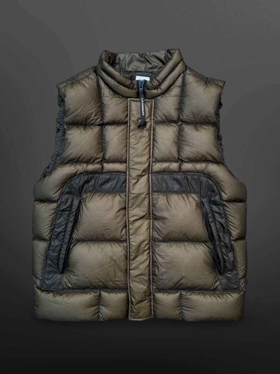 C.P. Company DD Shell Puffer Vest Grøn Khaki L Large