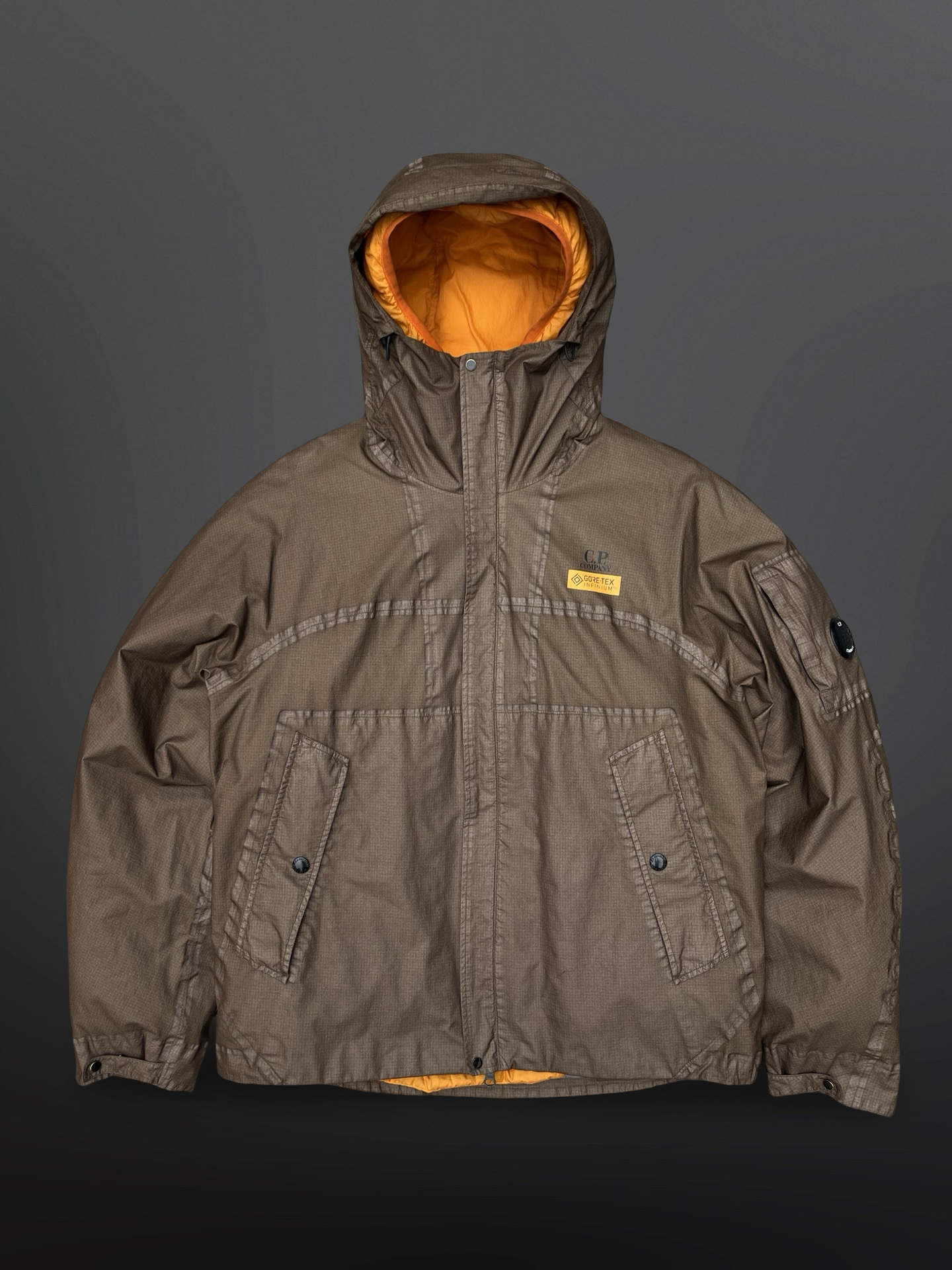C.P. Company G-Type Gore-Tex Infinium 2-in-1 Jacket Brown Orange, Str. 50