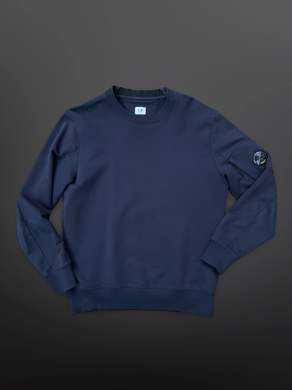 C.P. Company Lens Sleeve Sweatshirt – Navy – Medium