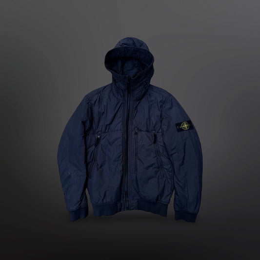 Stone Island Crinkle Reps Hooded Jacket Charcoal Grey – Large