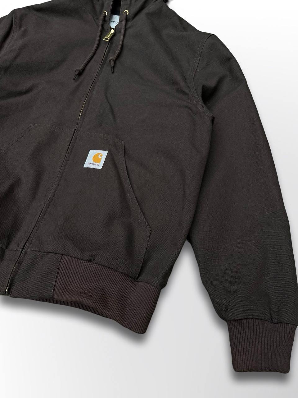 Brugt Carhartt Active Jacket made in USA Carhartt WIP i brun brown Vintage baggy look fit M medium