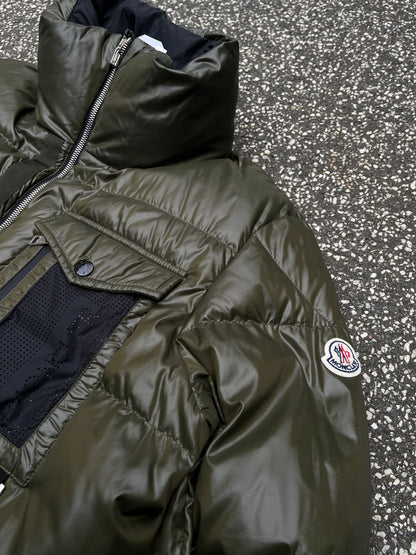 Moncler Guerin Vinterjakke Reversible Vendbar Puffer Sort Grøn M Medium