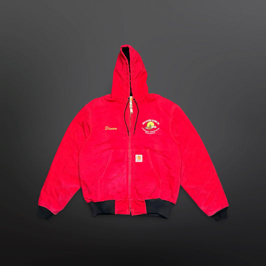 Carhartt Vintage Workwear Hooded Jacket Red – Medium