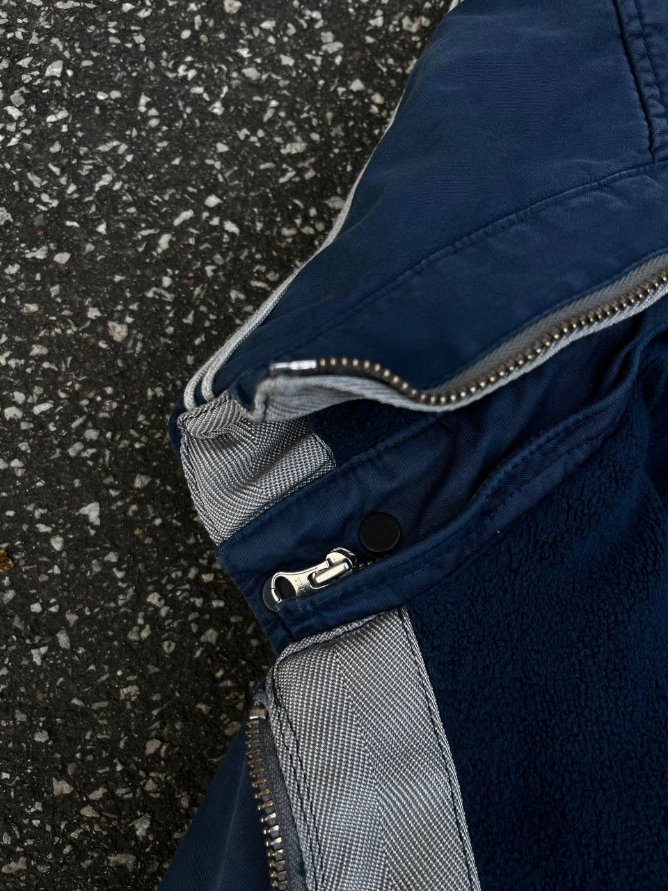 Stone Island Raso Gommato Jakke Med Fleece insulation 2010 Medium Blå