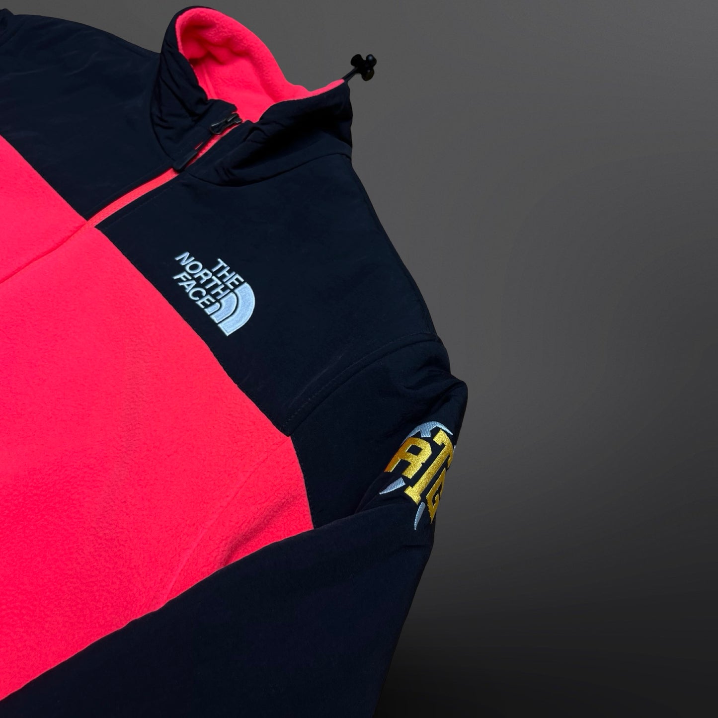 Supreme x The North Face Fleece Jacket – Pink/Sort – Str. M