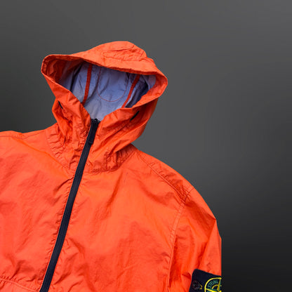 Stone Island Membrana 3L TC Hooded Jacket – Orange S Small