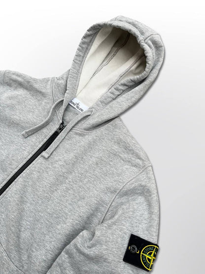 Stone Island Zip up Hoodie Hættetrøje Grå Large Brugt 741564251