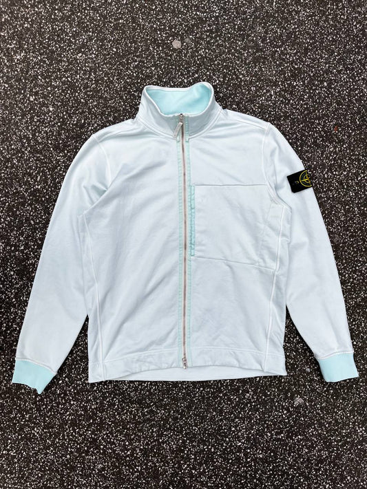 Zip up Stone Island jakke 751563947 i lyseblå M medium