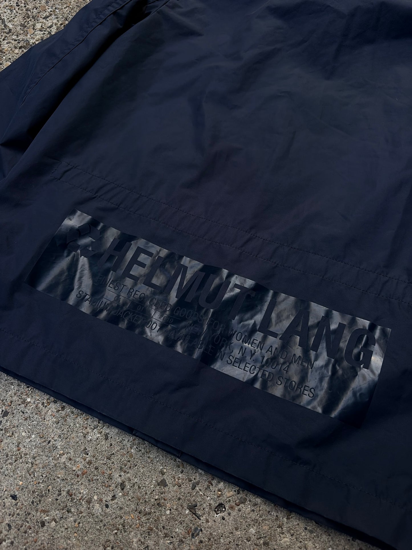 Helmut Lang Rain Coach Jacket – Navy – Size Small