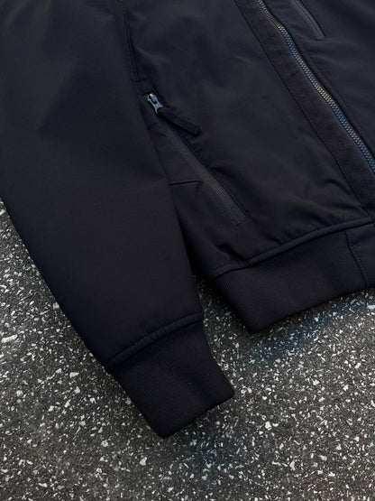 Stone Island Soft Shell R Sort med Fleece insulation Medium Brugt