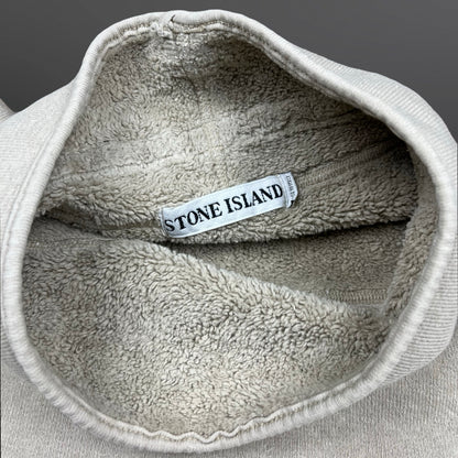 Stone Island Vintage Sweatshirt – Fleece Lined – 1999 – Grå – Str. Large fitter Medium