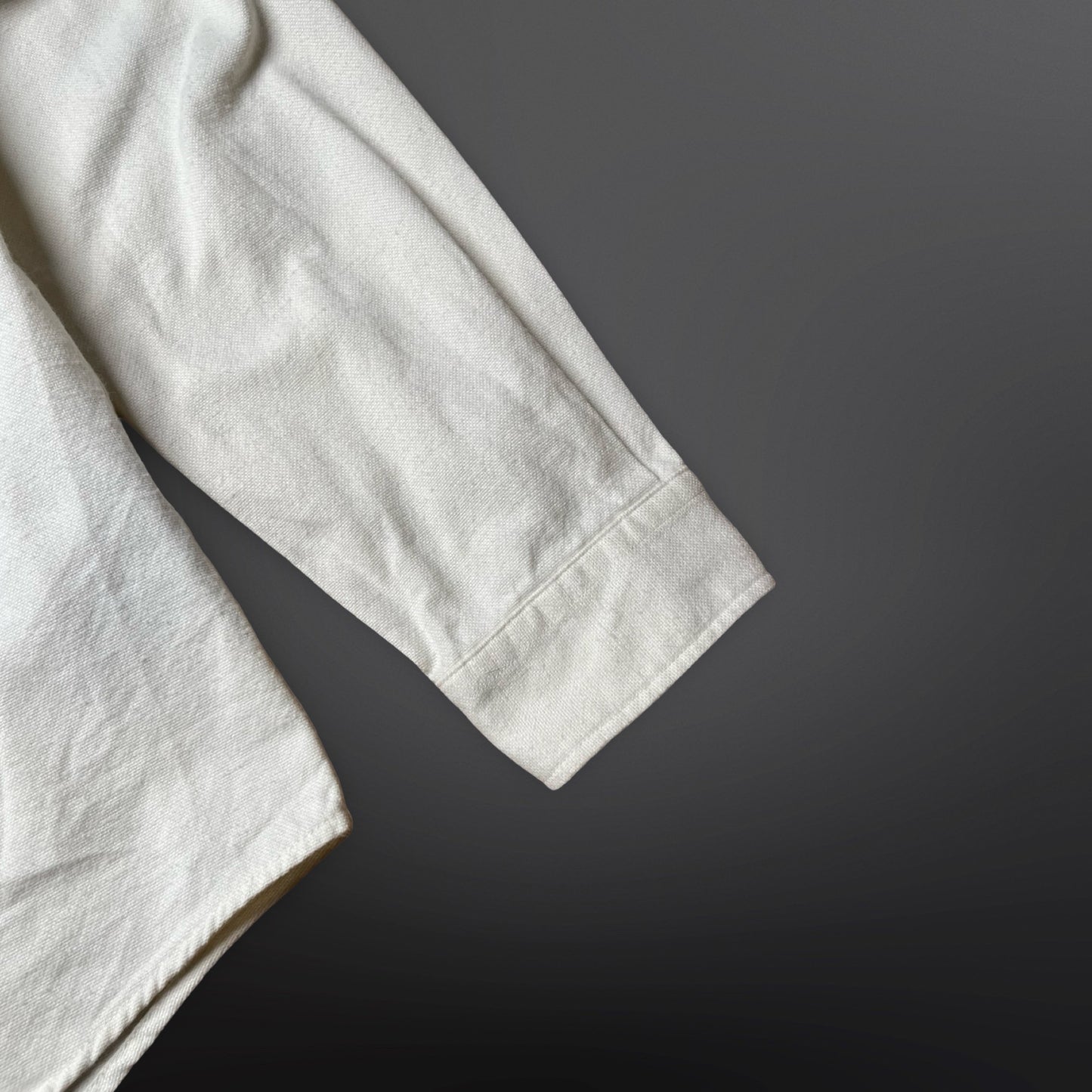 AMI Paris Skjorte med Heart Logo – Off-White – Str. Large 42