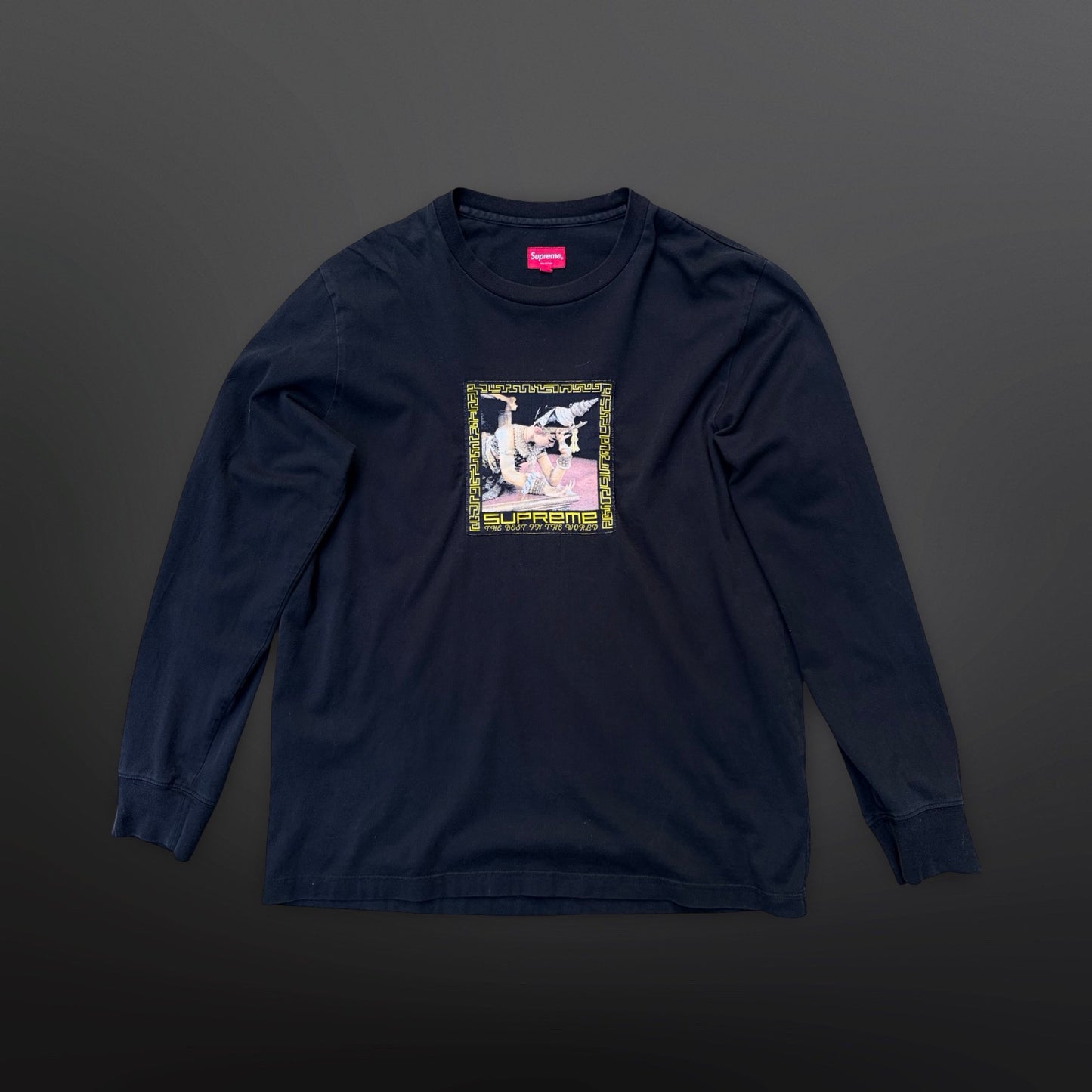 Supreme Long Sleeve – Sort – Str. Large