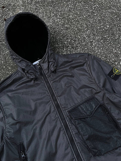 Stone Island Jakke Lamy Flock Grå L Large Brugt Used