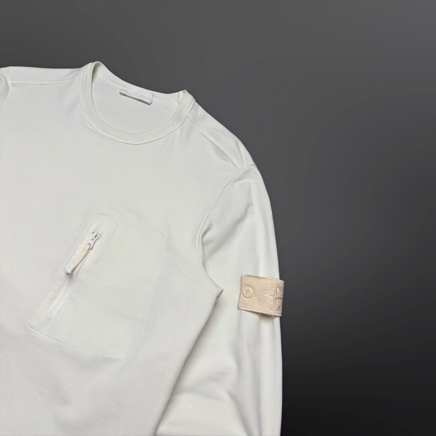 Stone Island Ghost Piece Sweatshirt White – Large