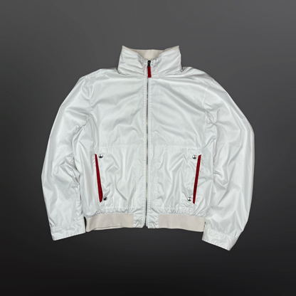Prada Nylon Jacket – Hvid – Str. Large (Art. SGV862)